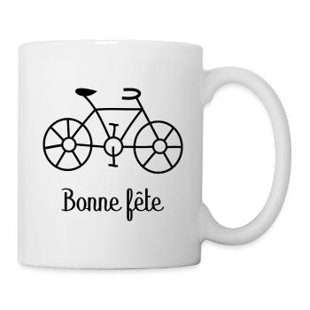 FÊTE DES PÈRES. BONNE FÊTE PAPA. PAPA. BONNE FÊTE - Mug blanc - blanc - Droite