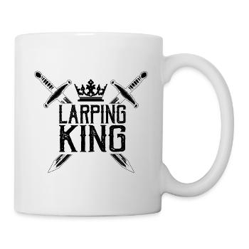 Citation Larper pour les jeux de rôle GN et fantastiques - Mug blanc - blanc - Droite
