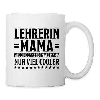 Lehrer Lustige Spruch Unterricht Lehrerin Geschenk - Tasse - Weiß - Rechts