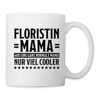 Floristin Witz Spruch Floristik Floristin Geschenk - Tasse - Weiß - Rechts