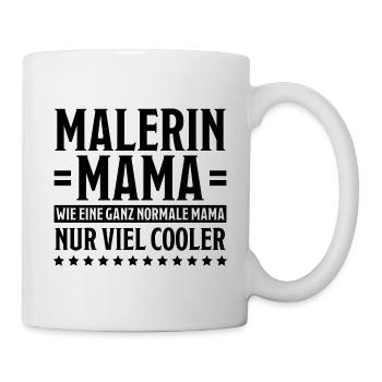 Malerin Spruch Malermeister Beruf Malerin Geschenk - Tasse - Weiß - Rechts