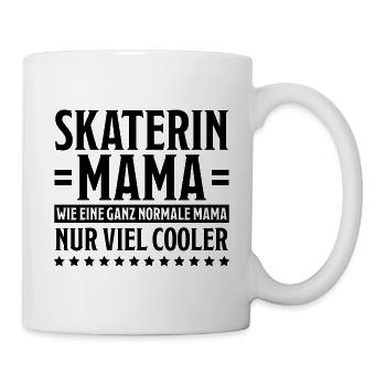 Skaterin Lustiger Spruch Skating Skaterin Geschenk - Tasse - Weiß - Rechts