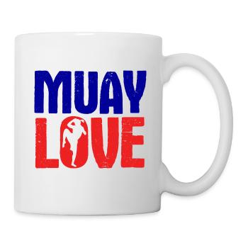 Thaiboxen Muay Thai - Tasse - Weiß - Rechts