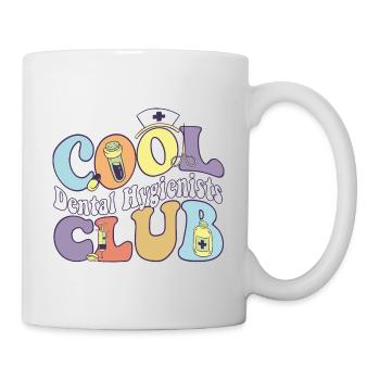 Cool Dental Hygienists Club Dentist Practitioner - Tasse - Weiß - Rechts