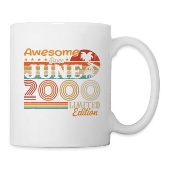 June 2000 Retro Vintage Juni 2000 birthday - Mug - white - Right
