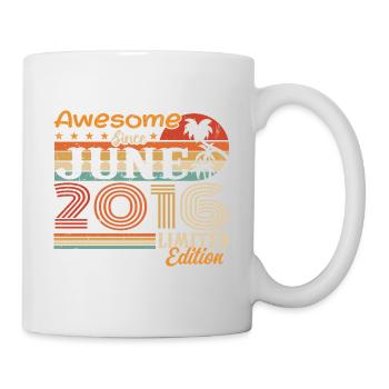 June 2016 Retro Vintage Juni 2016 birthday - Mug - white - Right