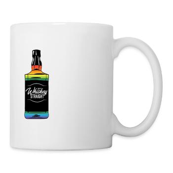 Proud Ally LGBT I Like My Bourbon Straight LGBTQ - Tasse - Weiß - Rechts