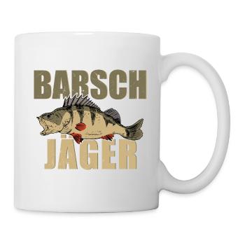 Barsch Jäger Barsche Angeln Kretzer Flussbarsch - Tasse - Weiß - Rechts