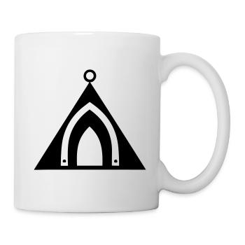 tente de camping - Mug blanc - blanc - Droite