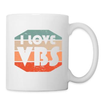 I Love VBS Summer Camp Vacation Bible School Crew - Tasse - Weiß - Rechts