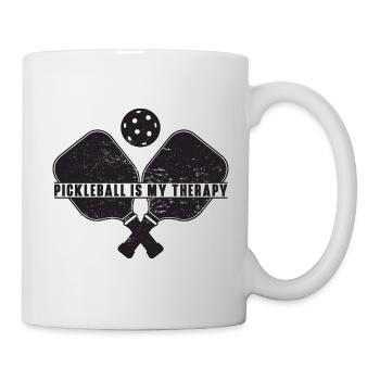 Pickleball Is My Therpy Saying for Pickleballer - Mug - white - Right