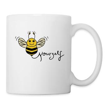 Abeille toi-même - Mug blanc - blanc - Droite