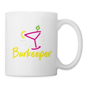 Mixologie Mixologe Barkeeper - Tasse - Weiß - Rechts