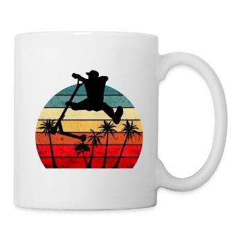 Stunt Scooter Palms - Mug blanc - blanc - Droite