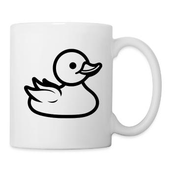 canard coloré - Mug blanc - blanc - Droite