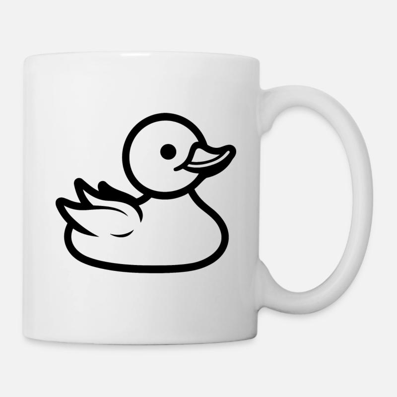 Bunte Ente - Tasse - Weiß