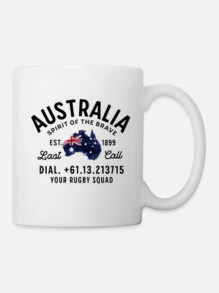 Australia rugby squad - Mug blanc - blanc