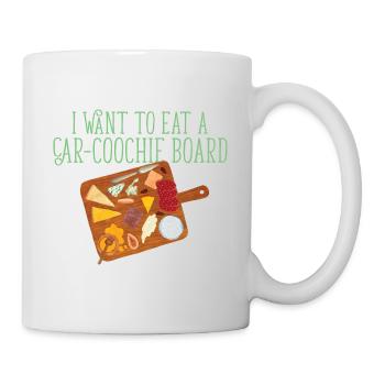Drôle d’amateur de fromage Je veux manger une voiture-Coochie - Mug blanc - blanc - Droite