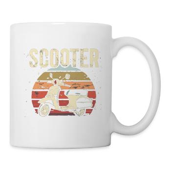 Scooter Motorroller Mofa Moped Roller - Mug - white - Right