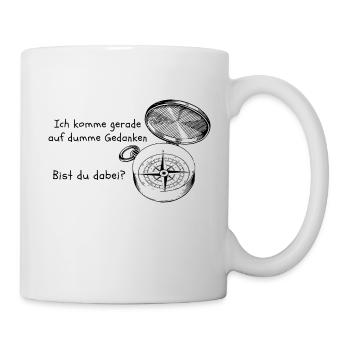 Kompass mit einem witzigen Text - Tasse - Weiß - Rechts