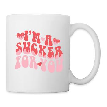 Valentine's Day Pun I'm A Sucker For You Matching - Tasse - Weiß - Rechts