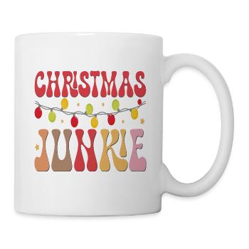 Christmas Junkie - Tasse - Weiß - Rechts