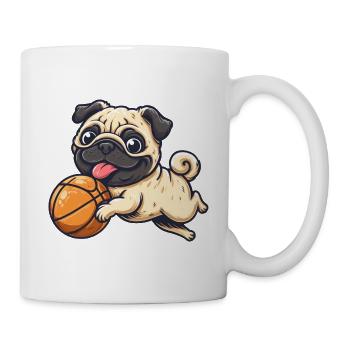 Carlin de basket-ball : une star du basketball à quatre pattes - Mug blanc - blanc - Droite