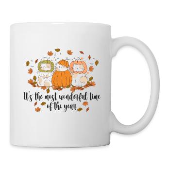 Herbst It's The Most Wonderful Time of The Year - Tasse - Weiß - Rechts