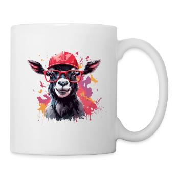 art animalier de chèvre je cool chèvre mignonne - Mug blanc - blanc - Droite