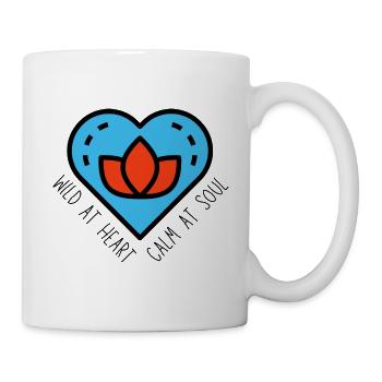 Sauvage dans l’âme - Calme dans l’âme - Wilde Herzen - Mug blanc - blanc - Droite
