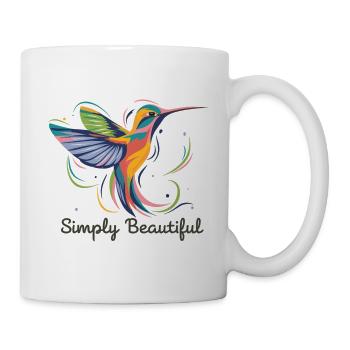 Une touche de beauté : le colibri à l’honneur - Mug blanc - blanc - Droite