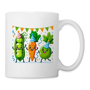 Festlicher Gemüsespaß für einen Gemüseliebhaber - Tasse - Weiß - Rechts