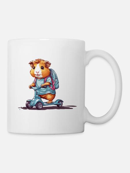 Erster Schultag Meerschweinchen Abenteuer - Tasse - Weiß