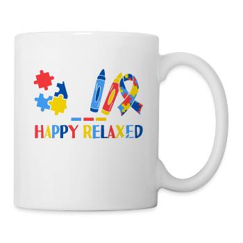 Happy Relaxed Engaged ABA Therapist Behavioral - Mug - white - Right