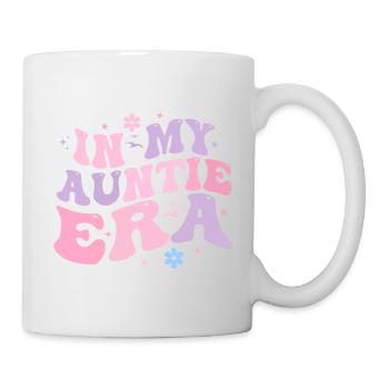 In My Auntie Era Baby Announcement for Aunt - Mug blanc - blanc - Droite