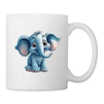 Niedlicher Elefant für Kinder für Kinder - Tasse - Weiß - Rechts