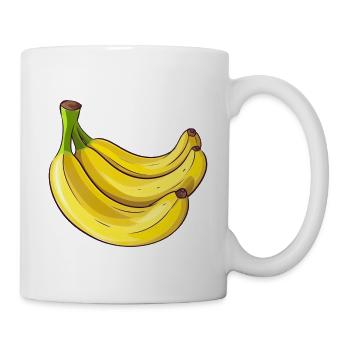 Bananen für eine Bananen Liebhaber - Tasse - Weiß - Rechts