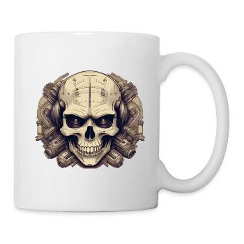 Bionic Skull - Comic Style Logo - Mug - white - Right