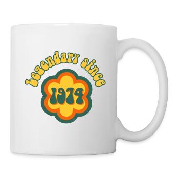 Legendary since 1974 Birthday Retro - Mug - white - Right