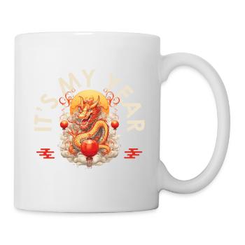 Year Of The Dragon Happy Chinese New Year 2024 - Tasse - Weiß - Rechts