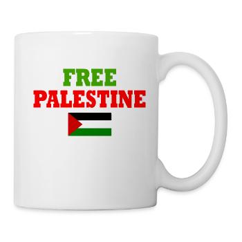 Free palestine - Mug - white - Right