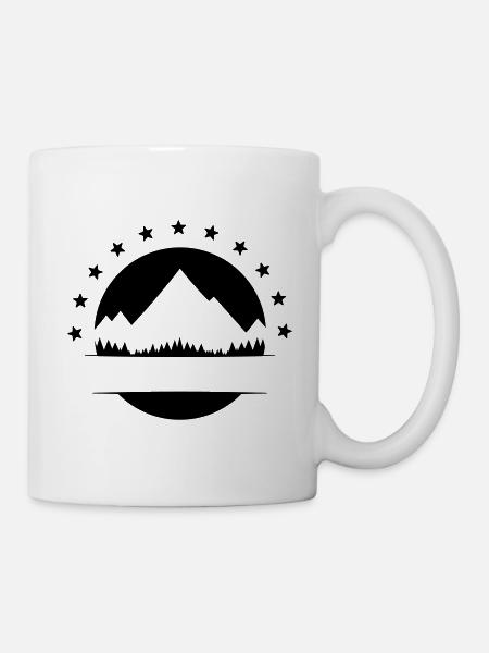 Montagnes - Mug blanc - blanc