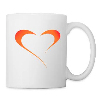 Play of colors of love - Mug - white - Right