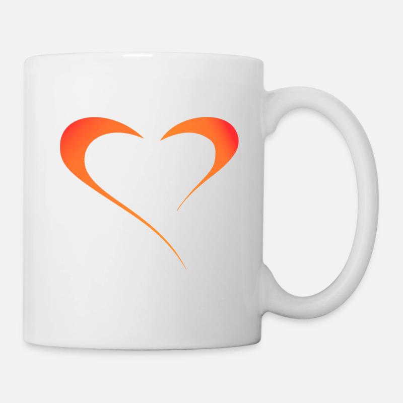 Jeu des couleurs de l’amour - Mug blanc - blanc