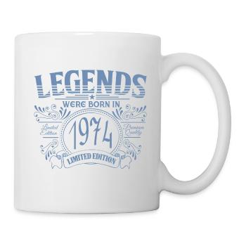 Des légendes sont nées en 1974 - Mug blanc - blanc - Droite