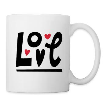 Liebe - Tasse - Weiß - Rechts