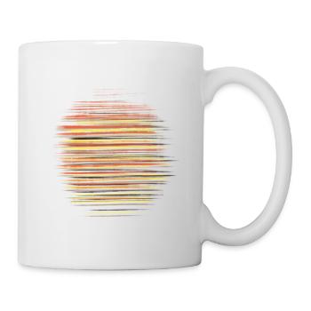 Colorful, Vibrant sun, unique summer fashion - Mug - white - Right