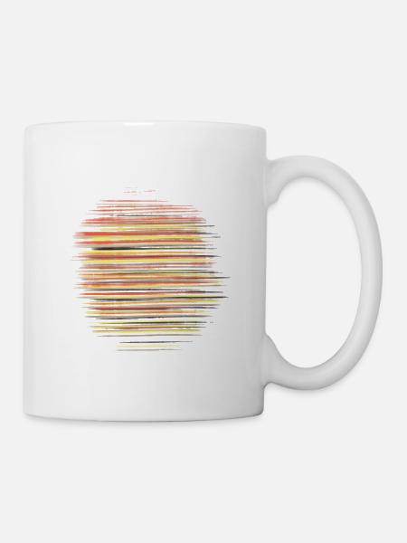 Colorful, Vibrant sun, unique summer fashion - Mug - white