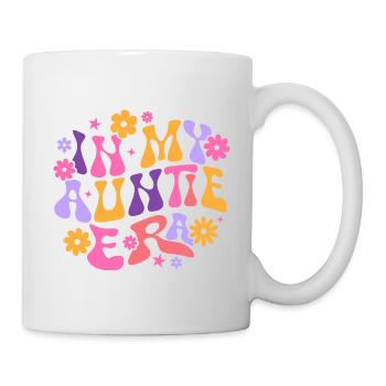 In My Auntie Era Baby Announcement Aunt Mother's - Mug - white - Right