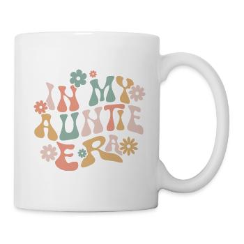 In My Auntie Era Baby Announcement for Aunt - Mug - white - Right